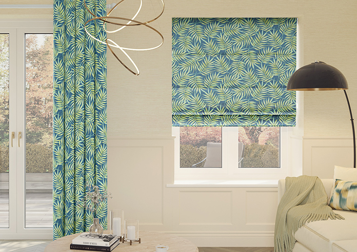 Goa, Deep Lagoon - Motorised Roman Blind - Image 3